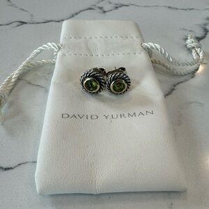 David Yurman two tone cable studs with stones